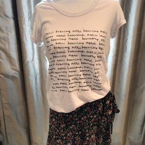 Off white tee- very soft by tla xs